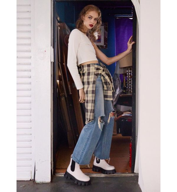 EVRIS「シャークソールサイドゴアショートブーツ」|ショートブーツ|