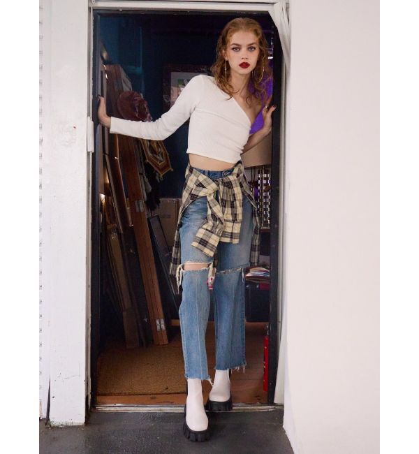 EVRIS「シャークソールサイドゴアショートブーツ」|ショートブーツ|