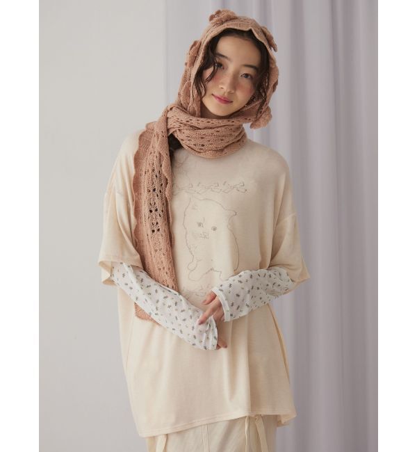 merry jenny「お花咲いたバラクラバマフラー」|マフラー|