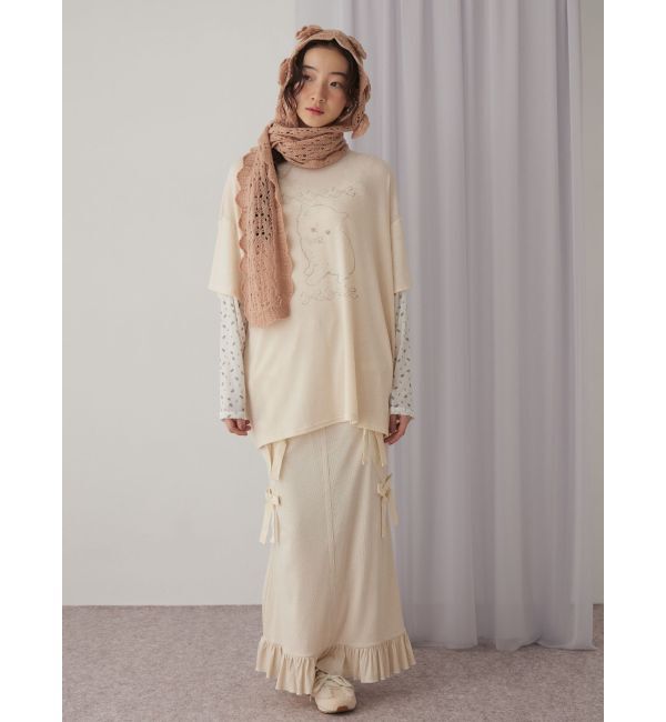 merry jenny「お花咲いたバラクラバマフラー」|マフラー|