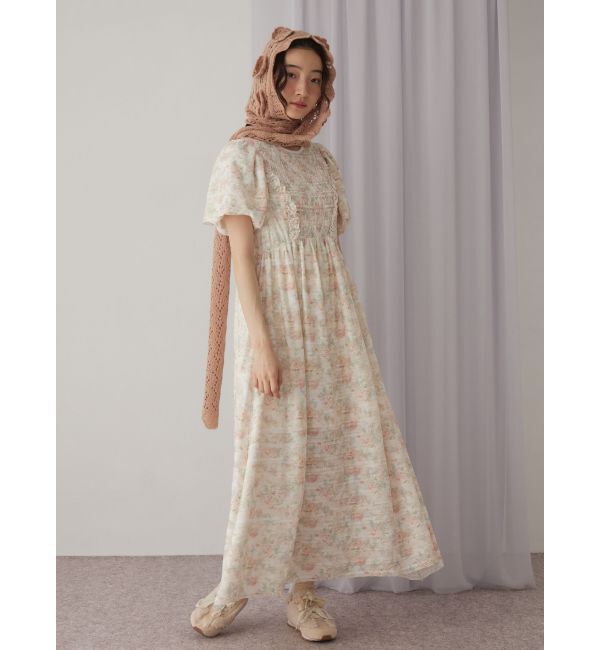 merry jenny「お花咲いたバラクラバマフラー」|マフラー|