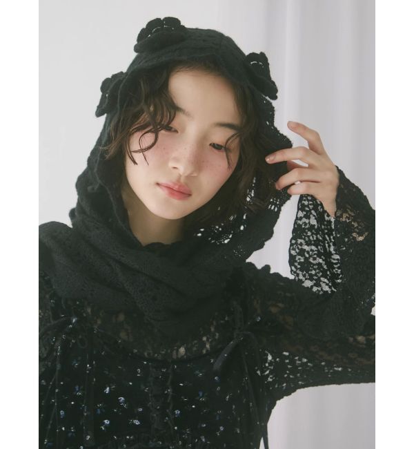 merry jenny「お花咲いたバラクラバマフラー」|マフラー|