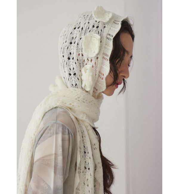 merry jenny「お花咲いたバラクラバマフラー」|マフラー|