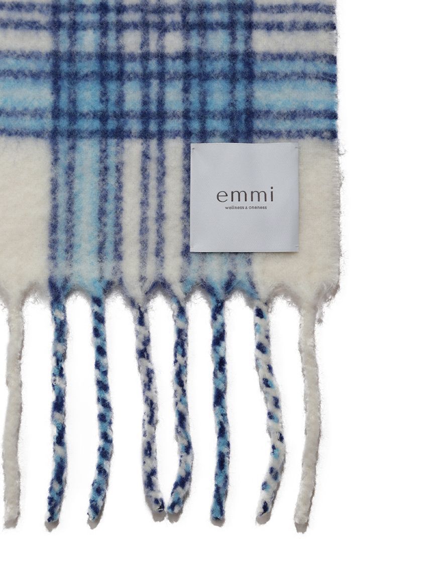 emmi atelier「オリジナルチェックマフラー」|マフラー|