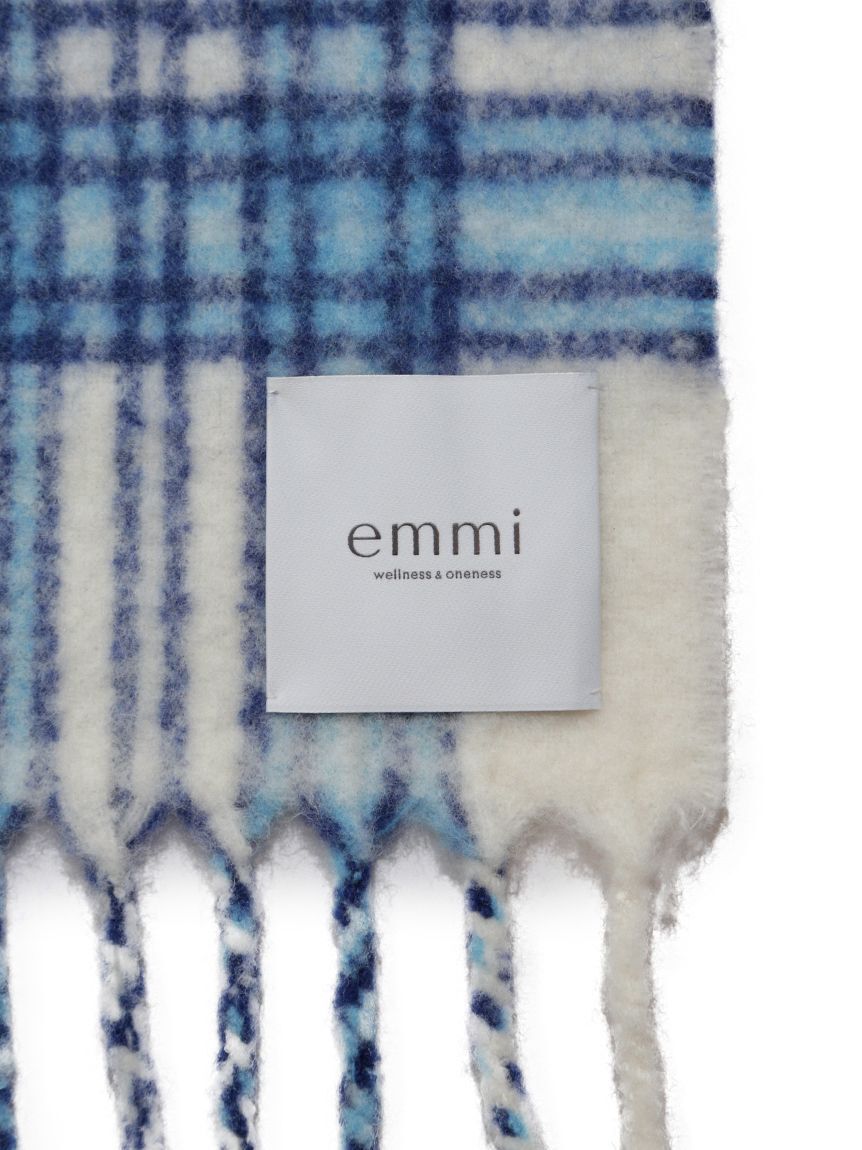 emmi atelier「オリジナルチェックマフラー」|マフラー|