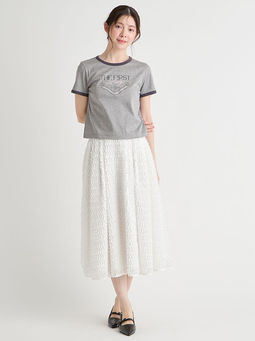 CELFORD「【洗える】カレッジロゴリンガーTシャツ」|Tシャツ・カットソー|