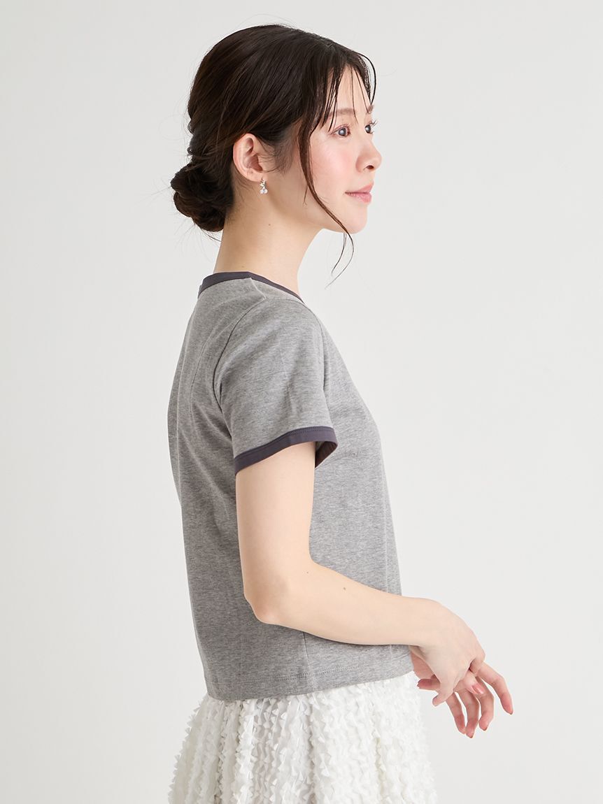 CELFORD「【洗える】カレッジロゴリンガーTシャツ」|Tシャツ・カットソー|