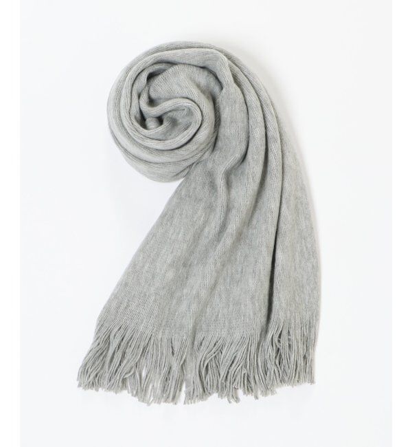 ikka「ラッセル起毛マフラー A」|マフラー|ライトグレイ