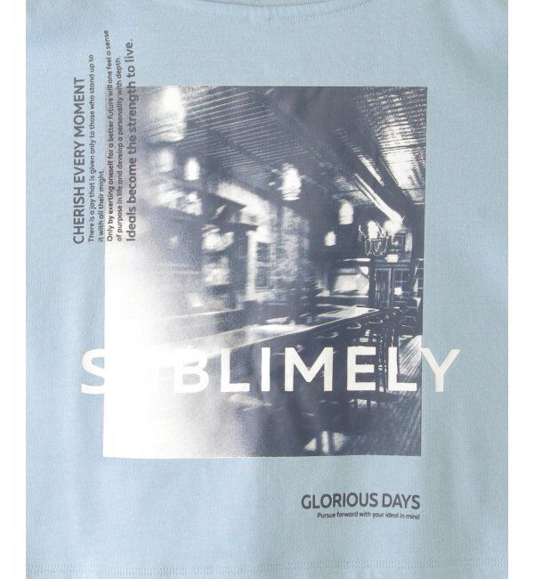 ikka kids「5分袖レイヤーフォトプリントTシャツ（120~160cm）」|Tシャツ・カットソー|