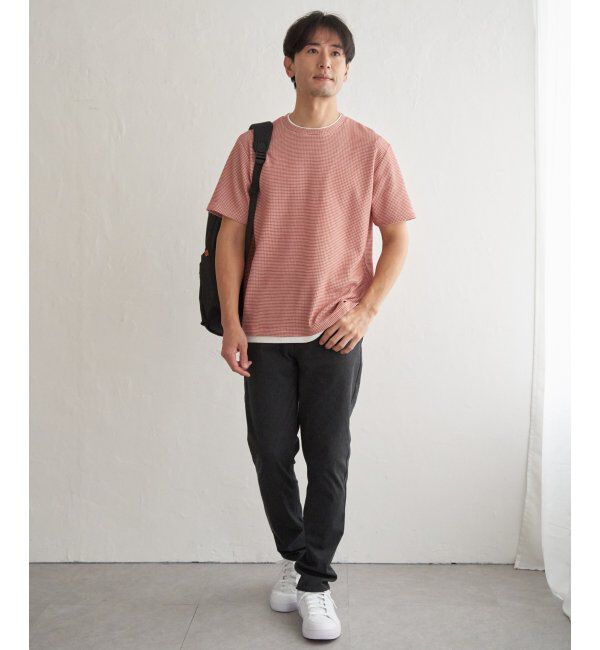 ikka「【抗菌防臭】冷感ドライワッフルフェイクT」|Tシャツ・カットソー|