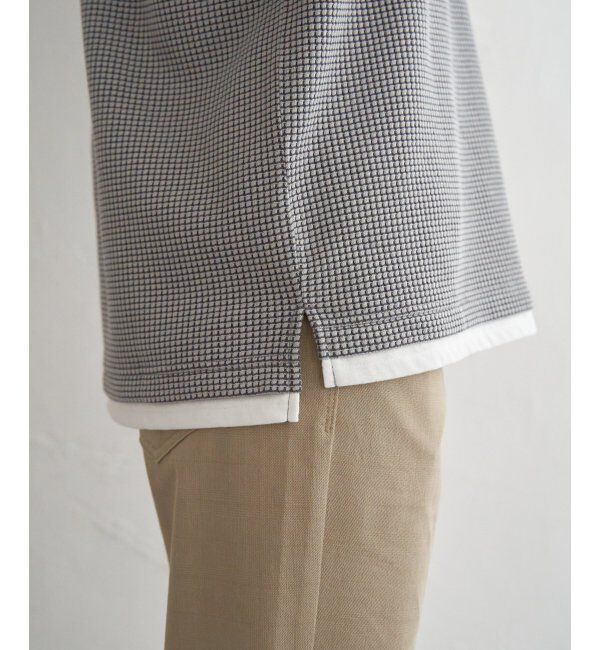 ikka「【抗菌防臭】冷感ドライワッフルフェイクT」|Tシャツ・カットソー|