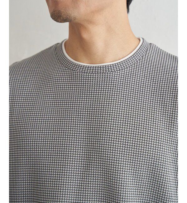 ikka「【抗菌防臭】冷感ドライワッフルフェイクT」|Tシャツ・カットソー|