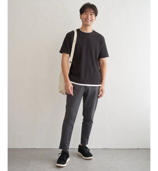 ikka「【抗菌防臭】冷感ドライワッフルフェイクT」|Tシャツ・カットソー|