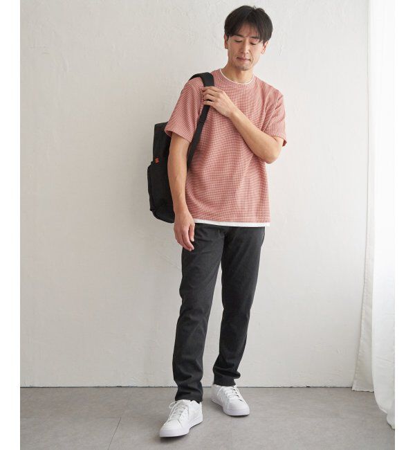 ikka「【抗菌防臭】冷感ドライワッフルフェイクT」|Tシャツ・カットソー|