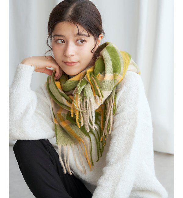 Lbc with Life「チェックストール 22AW-1」|マフラー|