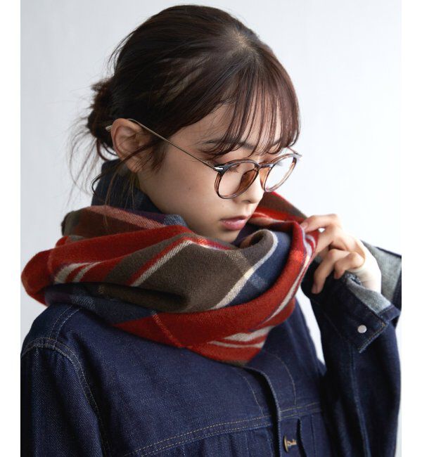 Lbc with Life「チェックストール 22AW-1」|マフラー|