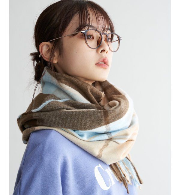 Lbc with Life「チェックストール 22AW-1」|マフラー|