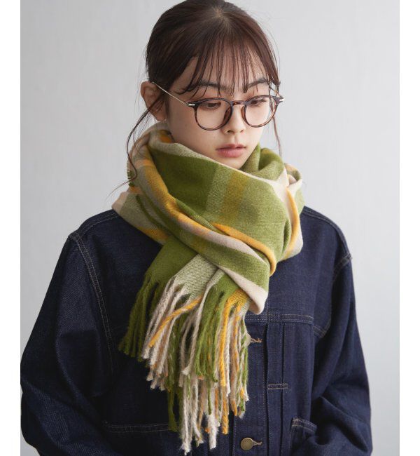 Lbc with Life「チェックストール 22AW-1」|マフラー|