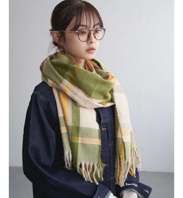 Lbc with Life「チェックストール 22AW-1」|マフラー|