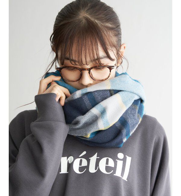 Lbc with Life「チェックストール 22AW-1」|マフラー|