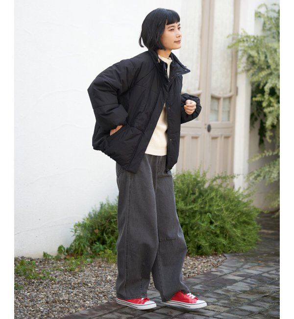 Lbc with Life「スタンドネックワッシャーナカワタＢＺ」|ブルゾン・スタジャン|