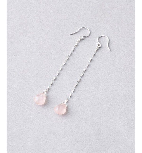 Jouete「ピアス ローズクォーツ」|ピアス|