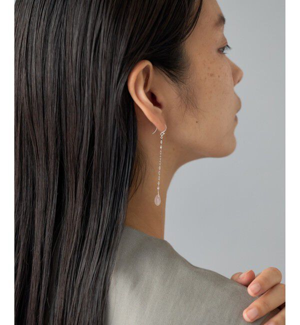 Jouete「ピアス ローズクォーツ」|ピアス|