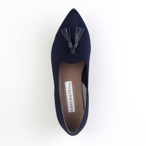 銀座かねまつ「LSDW2527OTHSTEDBL　【リサイクルニット】タッセルローファー」|パンプス|