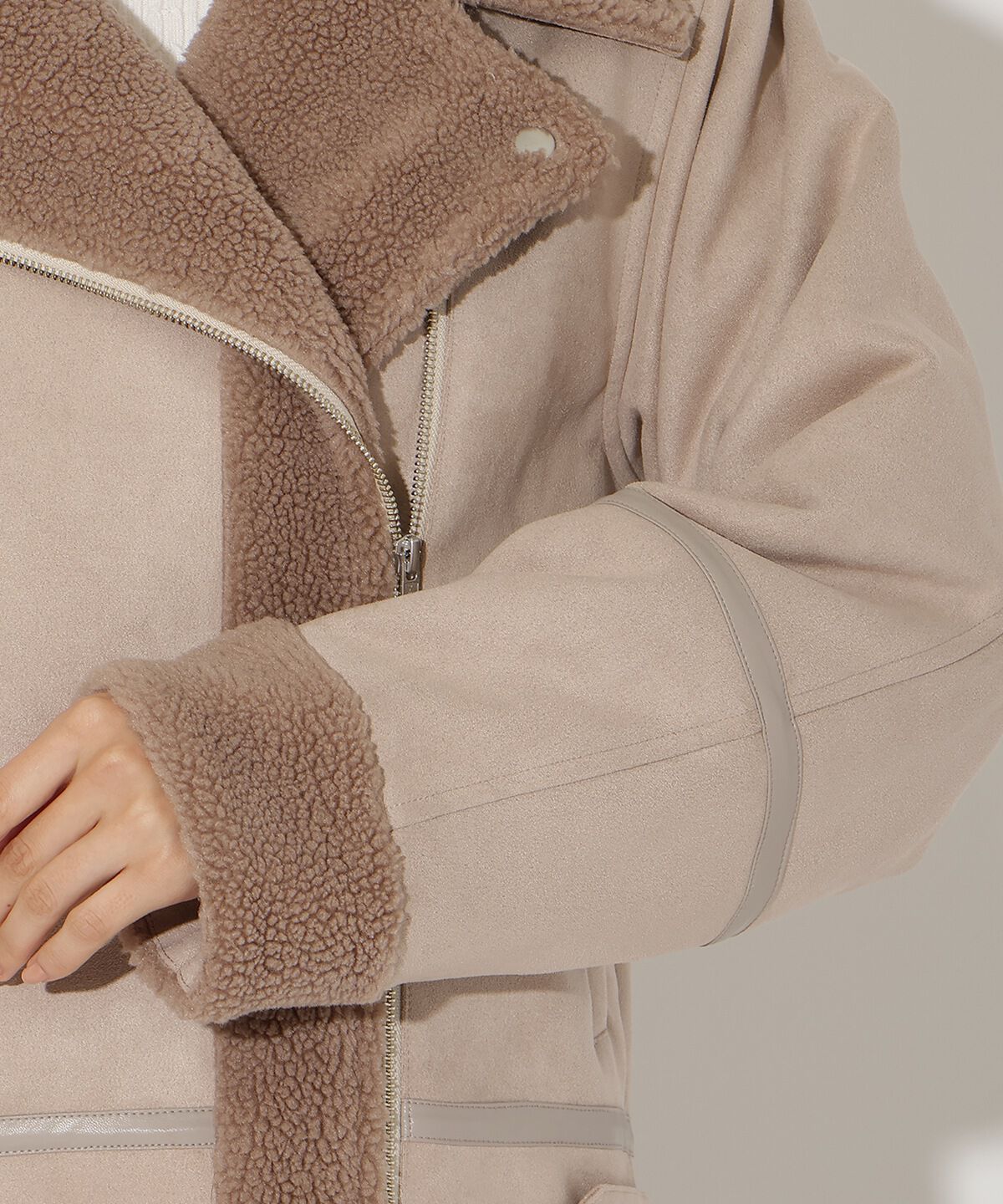 アンドクチュール「ムートンボアライダースブルゾン」|その他|