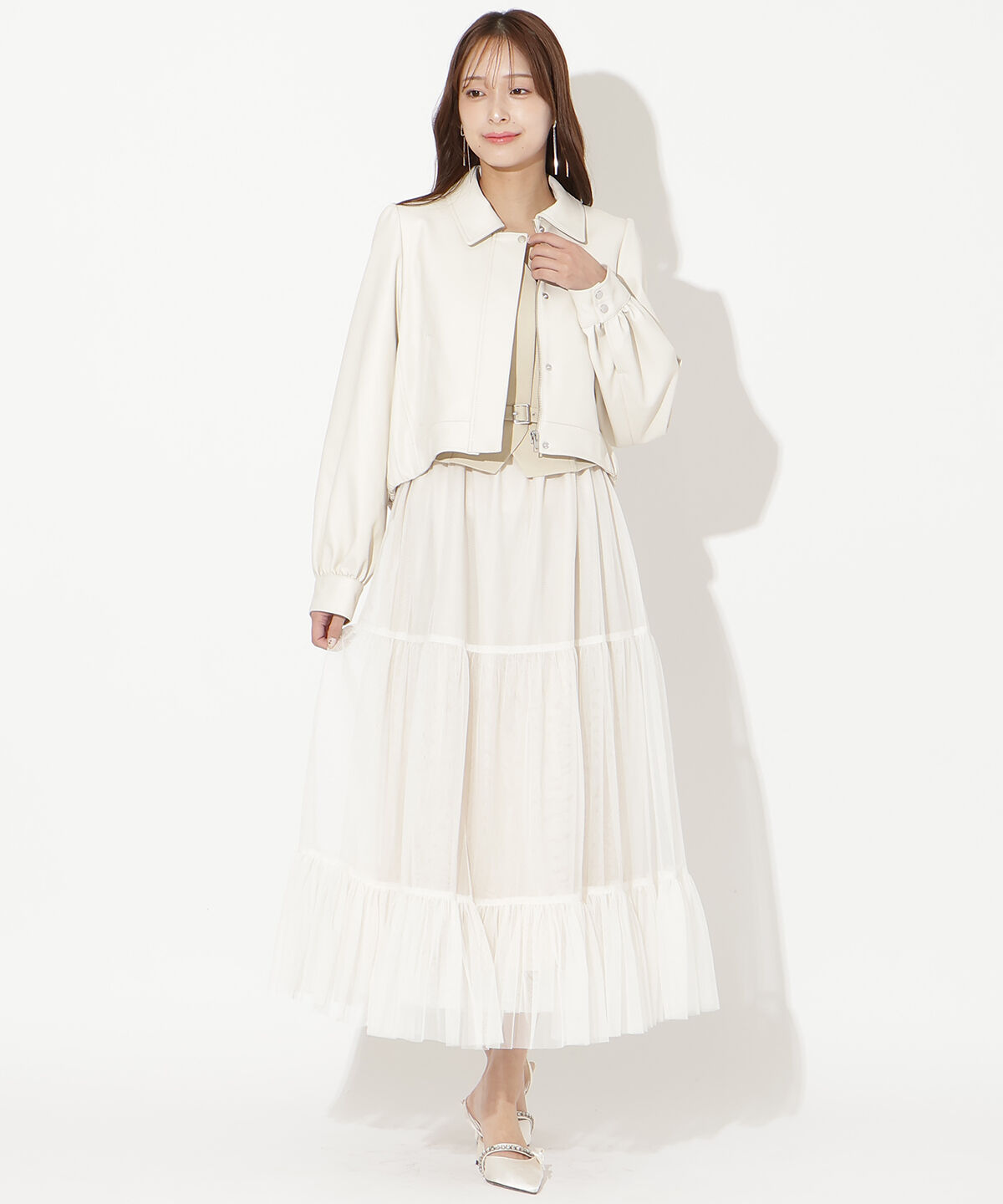 アンドクチュール「フェイクレザーブルゾン」|ブルゾン・スタジャン|