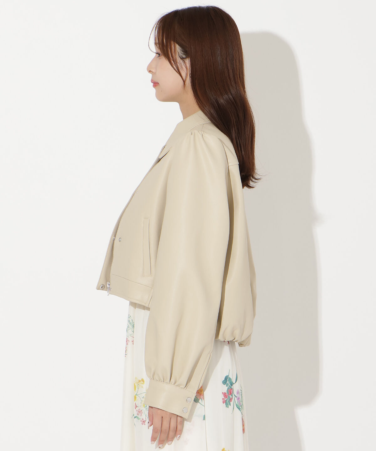 アンドクチュール「フェイクレザーブルゾン」|ブルゾン・スタジャン|