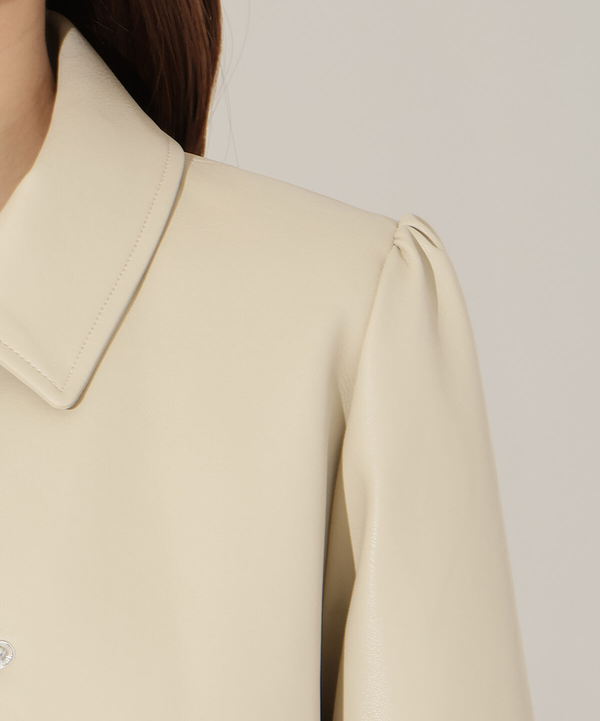 アンドクチュール「フェイクレザーブルゾン」|ブルゾン・スタジャン|