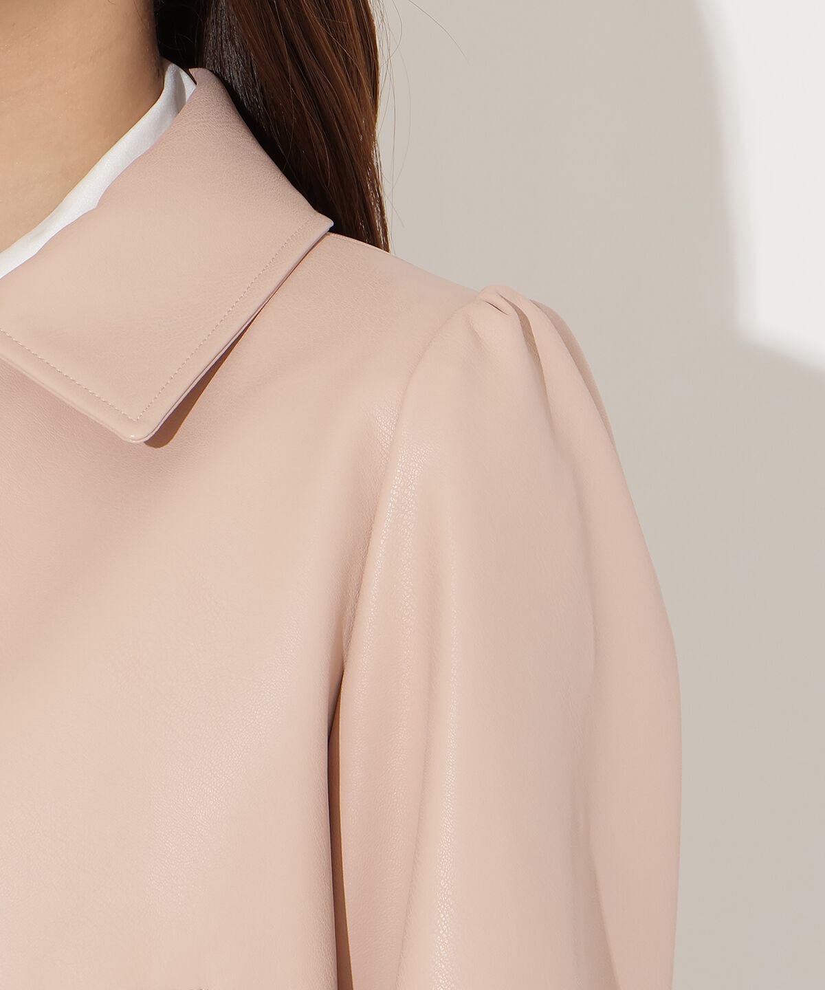 アンドクチュール「フェイクレザーブルゾン」|ブルゾン・スタジャン|