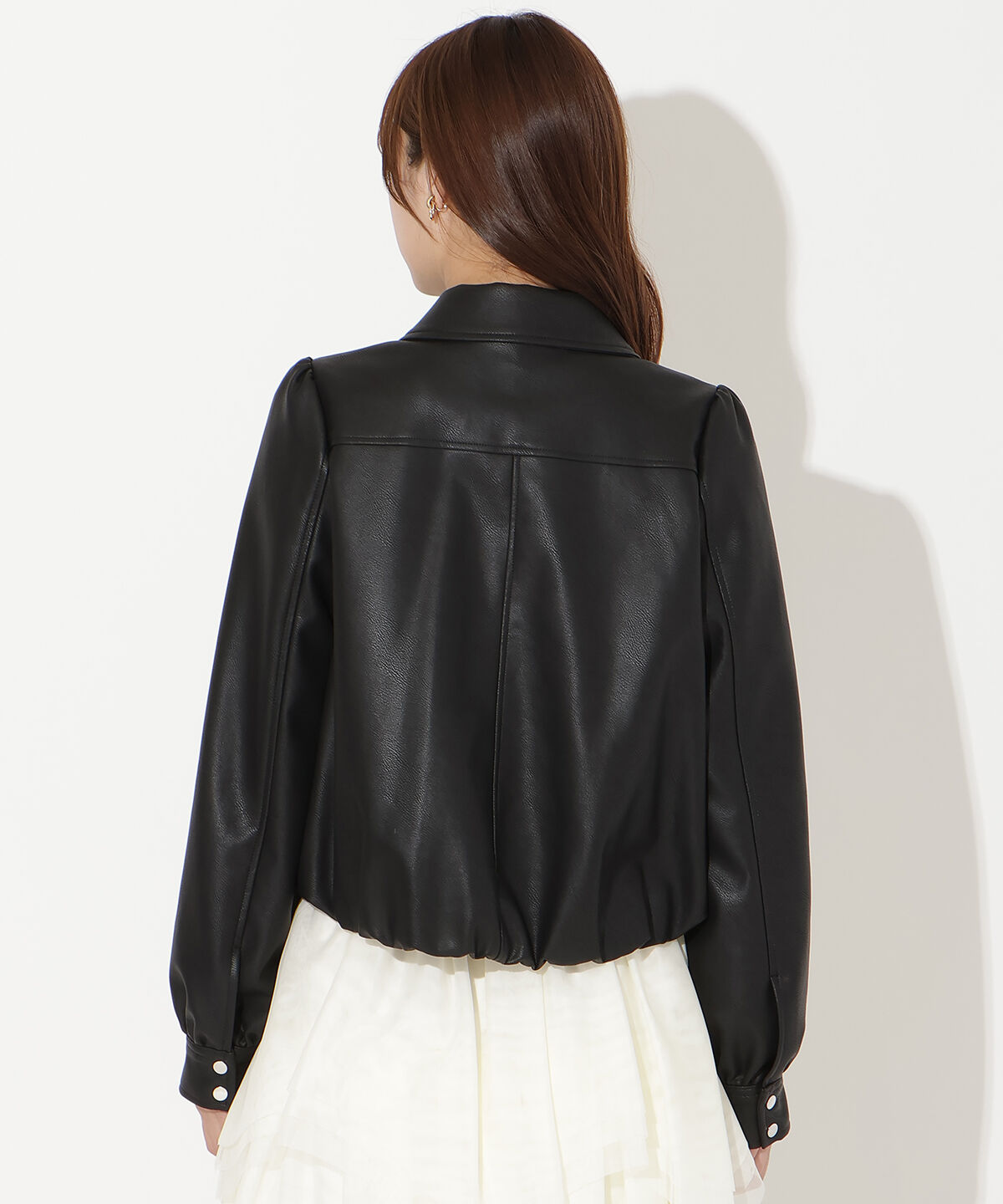 アンドクチュール「フェイクレザーブルゾン」|ブルゾン・スタジャン|