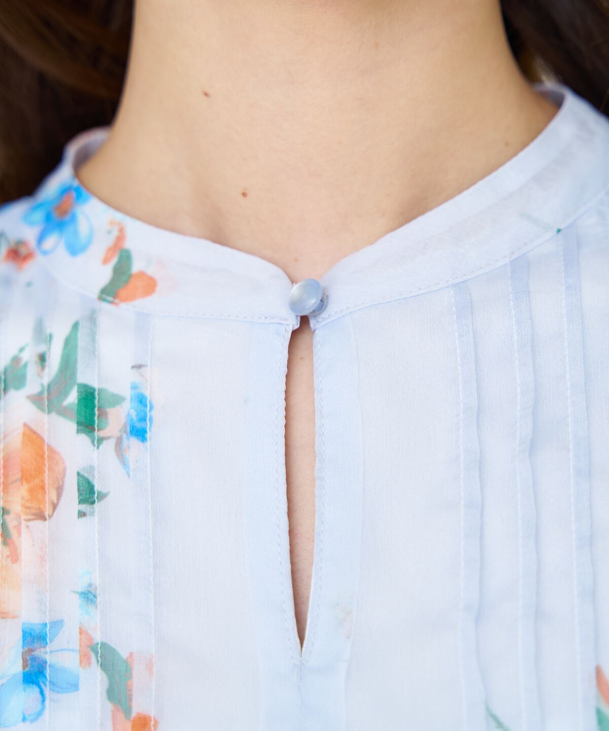 アンドクチュール「フラワープリントタックワンピース」|ワンピース|