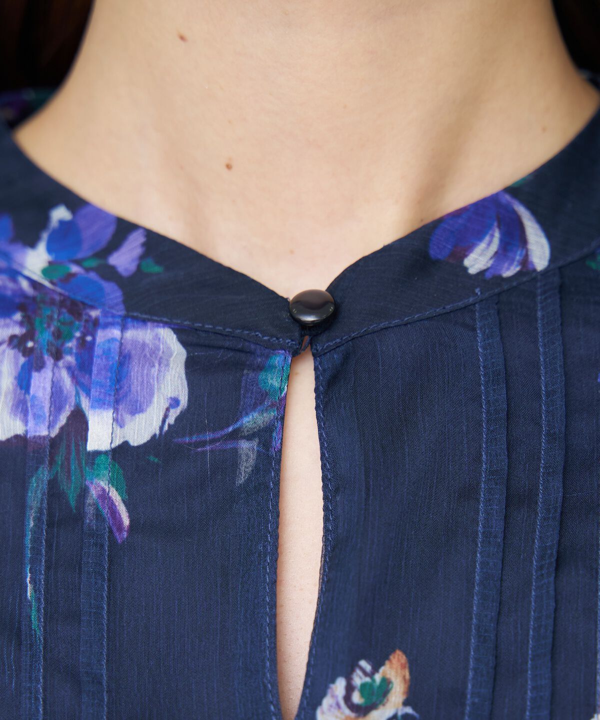 アンドクチュール「フラワープリントタックワンピース」|ワンピース|