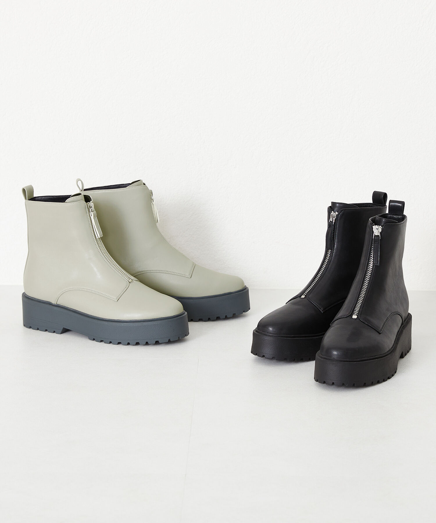 ORiental TRaffic「厚底フロントジップブーツ/31402」|ショートブーツ|