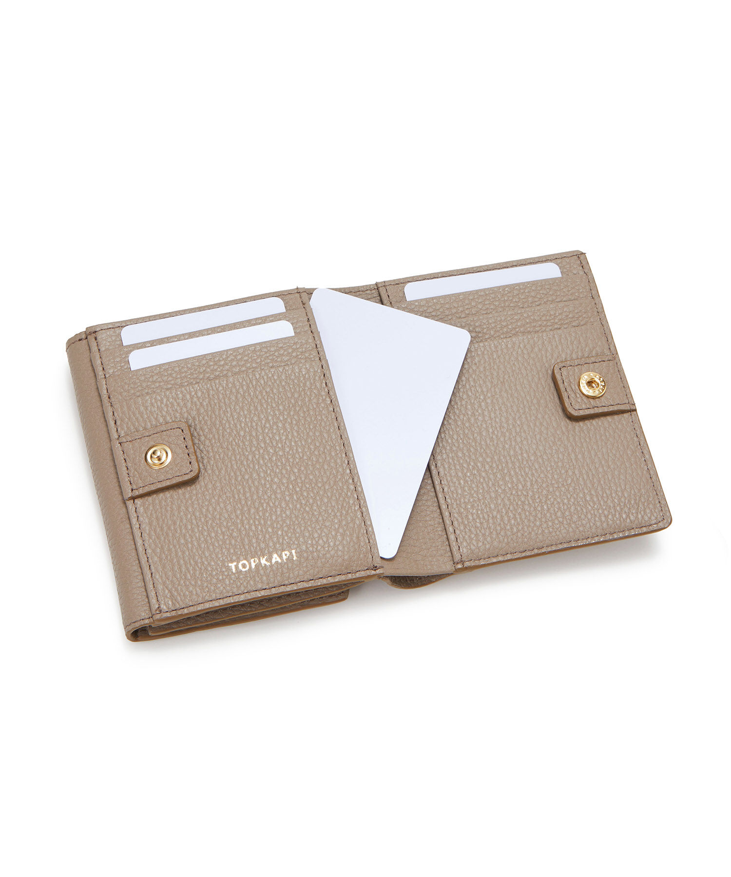 TOPKAPI 「【TOPKAPI】 gemdrops ジェムドロップ ミニエンボスレザー 天然石 二つ折り 財布 」|財布|