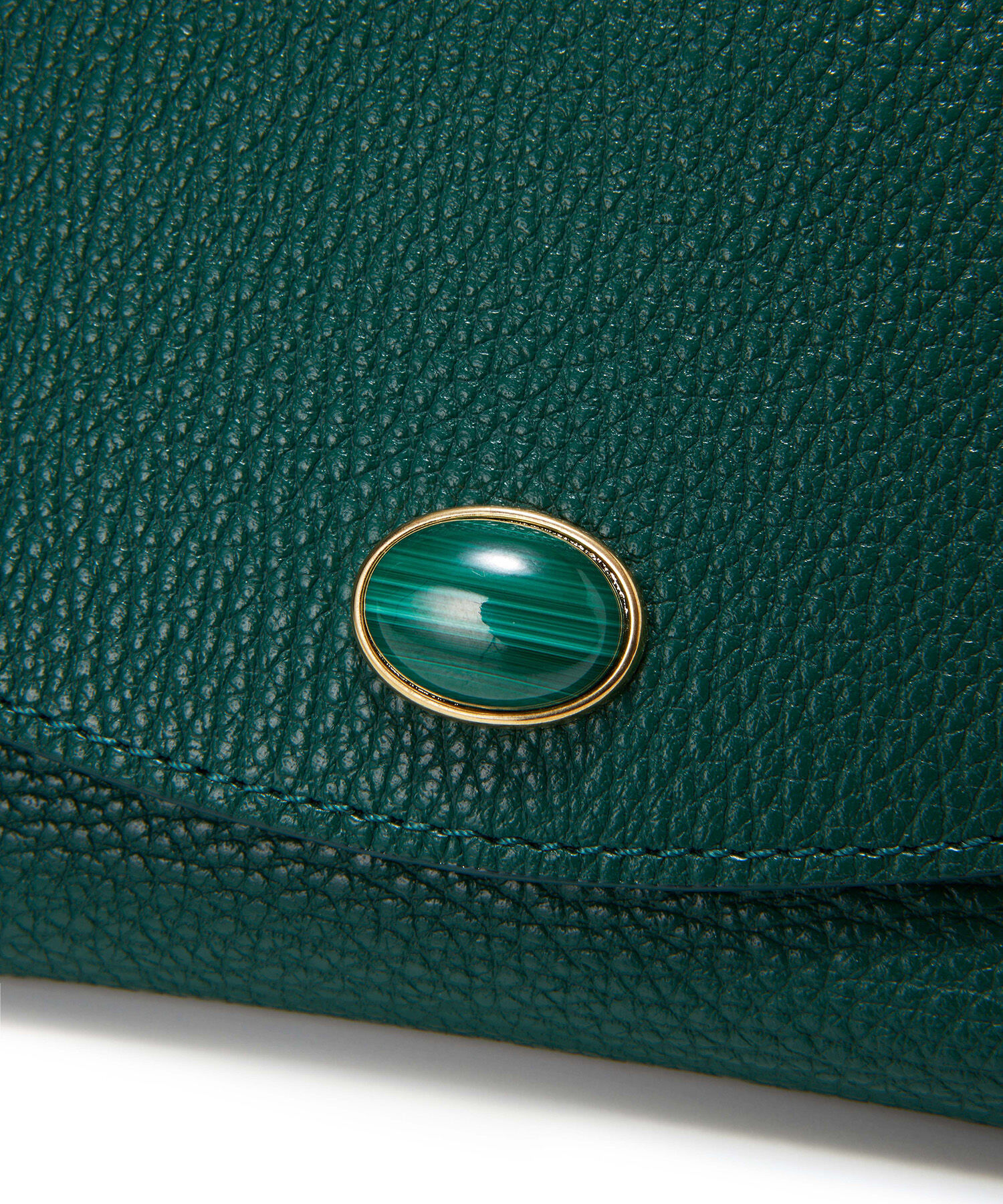 TOPKAPI 「【TOPKAPI】 gemdrops ジェムドロップ ミニエンボスレザー 天然石 二つ折り 財布 」|財布|