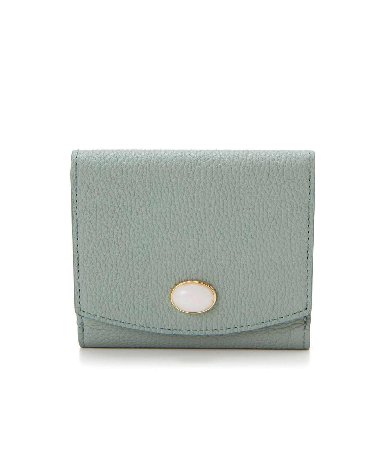 TOPKAPI 「【TOPKAPI】 gemdrops ジェムドロップ ミニエンボスレザー 天然石 二つ折り 財布 」|財布|