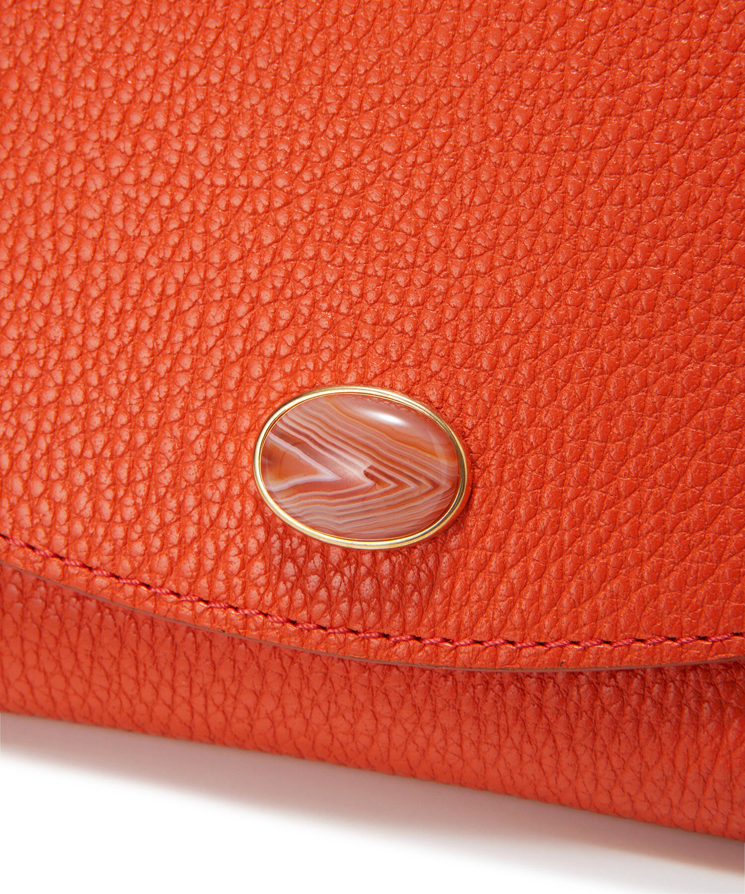 TOPKAPI 「【TOPKAPI】 gemdrops ジェムドロップ ミニエンボスレザー 天然石 二つ折り 財布 」|財布|