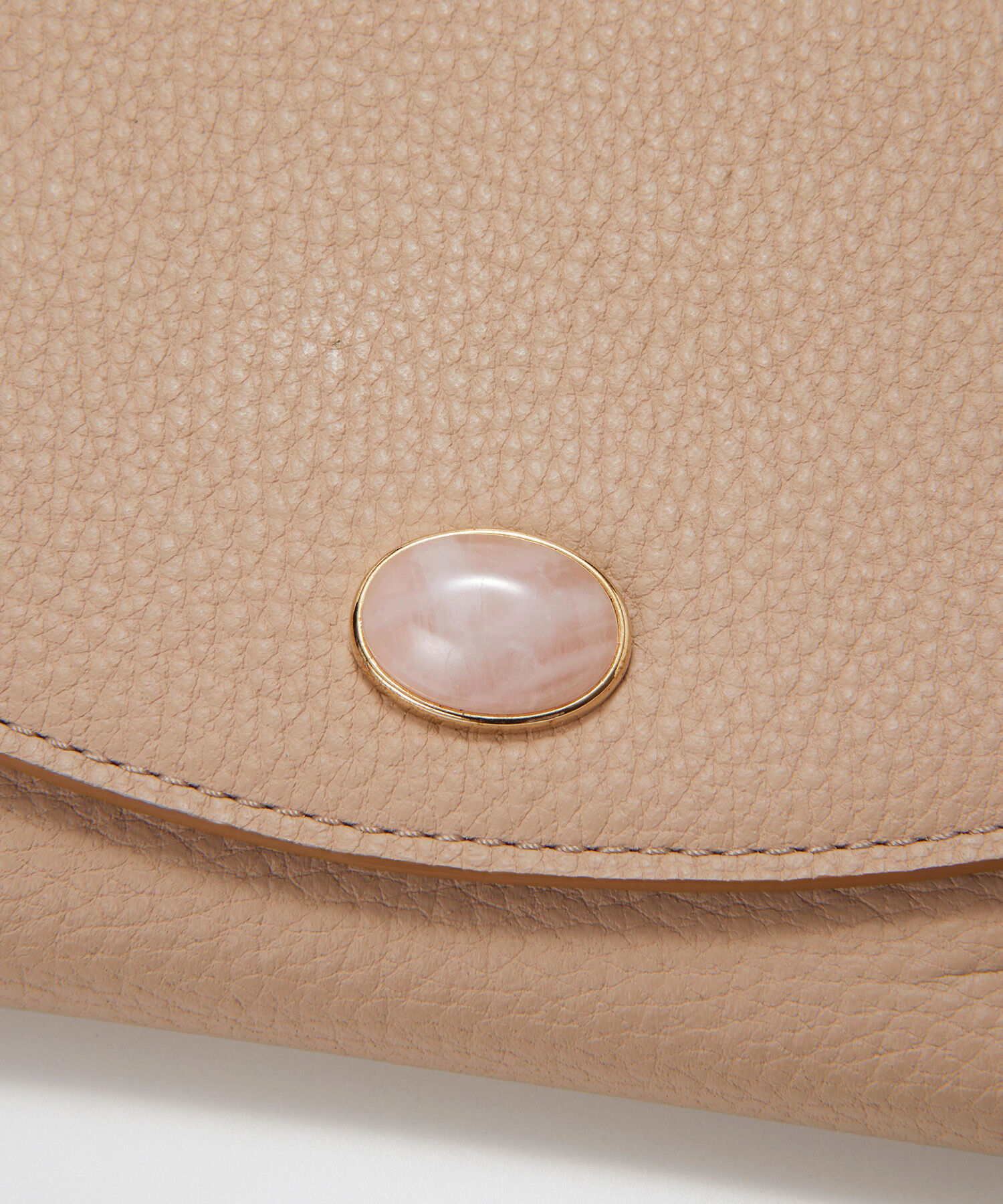 TOPKAPI 「【TOPKAPI】 gemdrops ジェムドロップ ミニエンボスレザー 天然石 二つ折り 財布 」|財布|