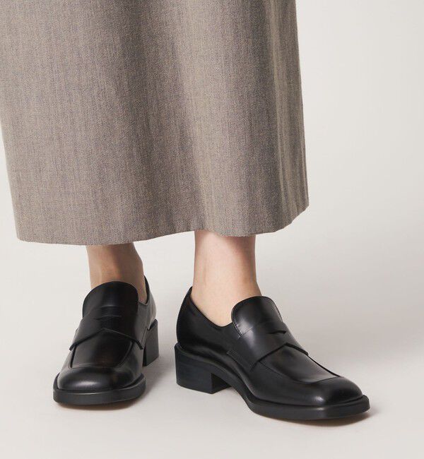 ODETTE E ODILE「スクエアマニッシュローファー フラット40&uarr;」|ローファー|