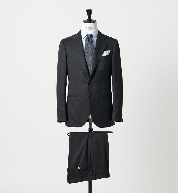 UNITED ARROWS「タスマニア ウール ギャバジン シングル3ボタン スーツ S‐MODEL ‐ストレッチ・撥水‐」|その他|DK.GRAY