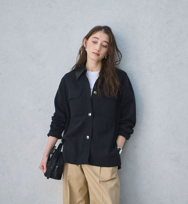 UNITED ARROWS「2WAY ミラノリブ ニット ジャケット ‐ウォッシャブル‐」|カーディガン|