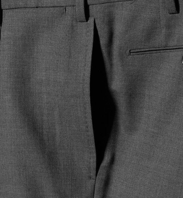 UNITED ARROWS「トロピカル クリース テーパード 1プリーツ スラックス」|チノ|