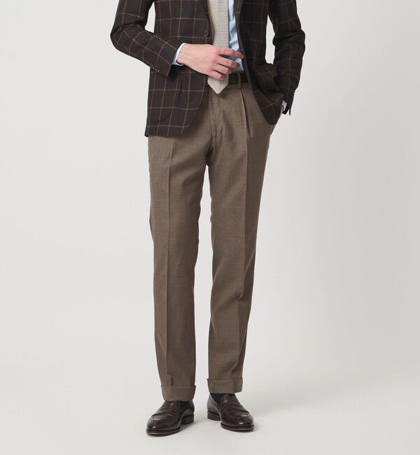 UNITED ARROWS「トロピカル クリース テーパード 1プリーツ スラックス」|チノ|MOCA