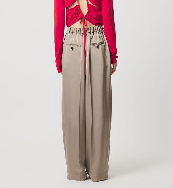 AEWEN MATOPH「＜AEWEN MATOPH＞サテンインタックパンツ ‐ ウォッシャブル - 」|その他|