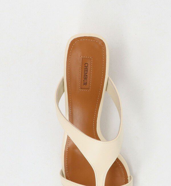 UNITED ARROWS「＜CHEMBUR＞SQ T-ST ミュール/サンダル」|サンダル|