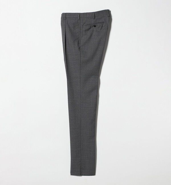 UNITED ARROWS「ハウンドトゥース 1プリーツ スラックス R-MODEL」|スラックス|
